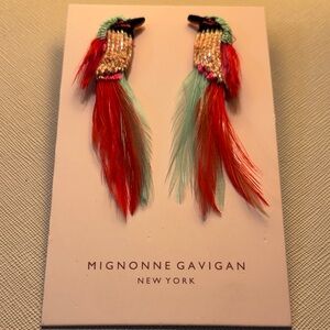 Mignonne Gavigan Piccola Hummingbird Colorful Parrot Earrings